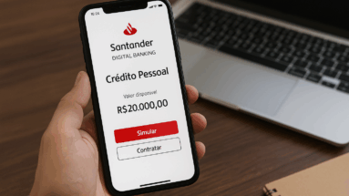 Santander Digital Banking oferece Crédito Pessoal Imediato
