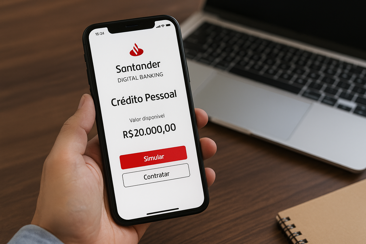 Santander Banca Digital ofrece Crédito Personal Inmediato